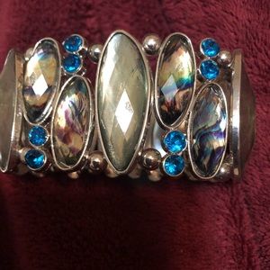 Light green and beautiful Blue stone bracelet